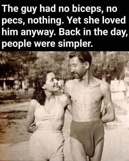 남자가 헬스 안해도 연애 가능했던 시절