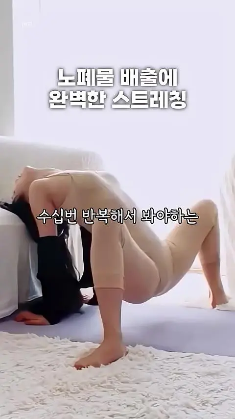 노폐물 배출에 완벽한 스트레칭