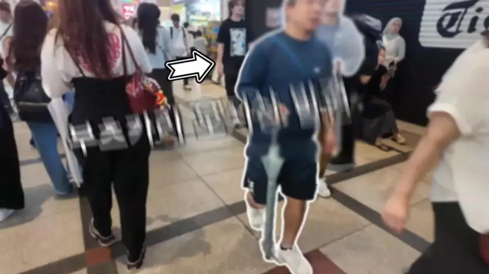 일본 오사카에서 어깨빵하는 빌런 참교육 영상