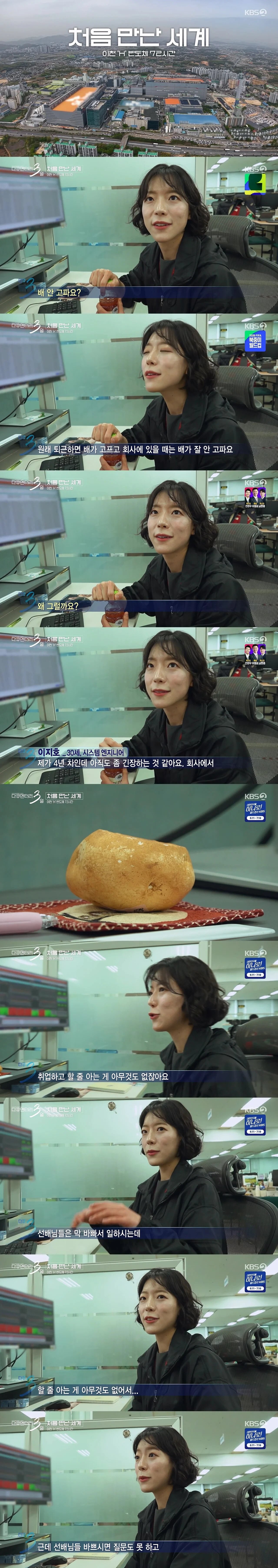 이천 하이닉스에서 근무하는 30살 여성의 책상에 감자가 있는 이유