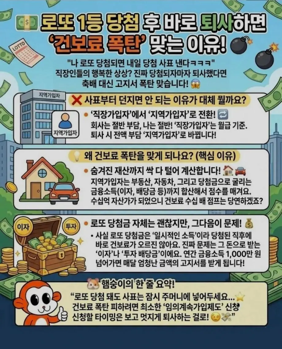 로또 1등 당첨후 퇴사하면 건보료 폭탄.jpg