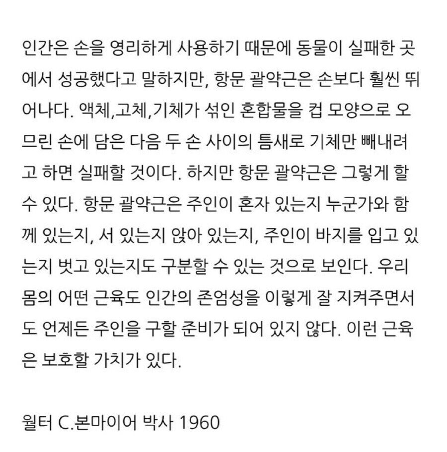 인체에서 가장 똑똑한 근육.